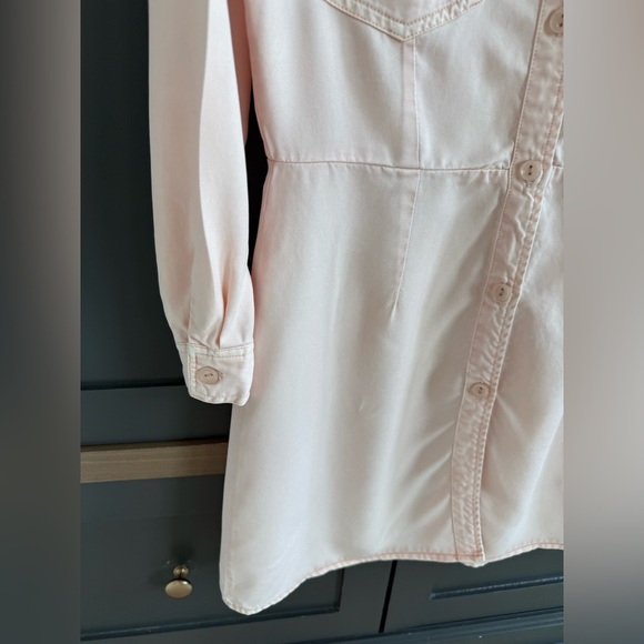 Young Fabulous & Broke Light Pink Tencel Button Up Dress • S • NWT - Picture 10 of 12